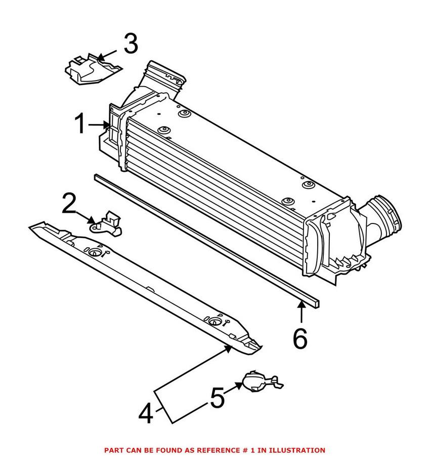 BMW Intercooler 17517800682